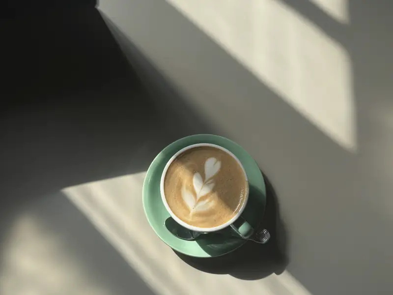 Pour-over coffee brewing at home